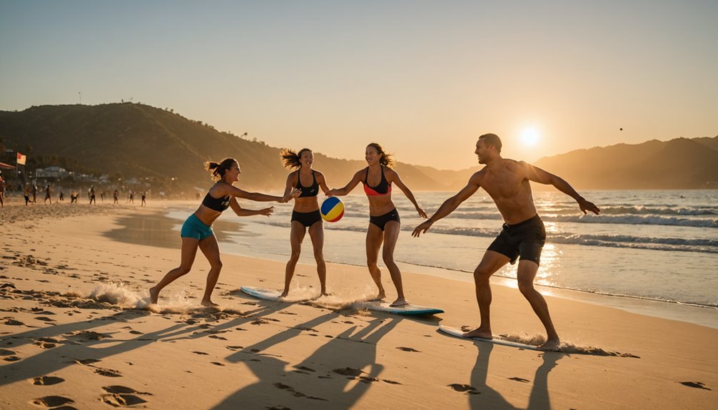 active beach playtime fun