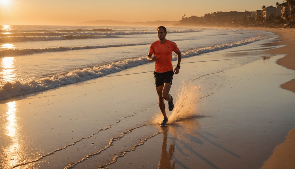 beach running boosts endurance