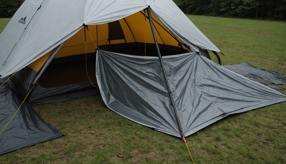effective waterproof tent setup