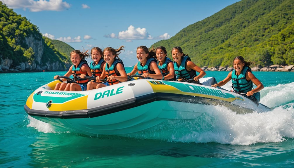 family friendly boat tubing adventure