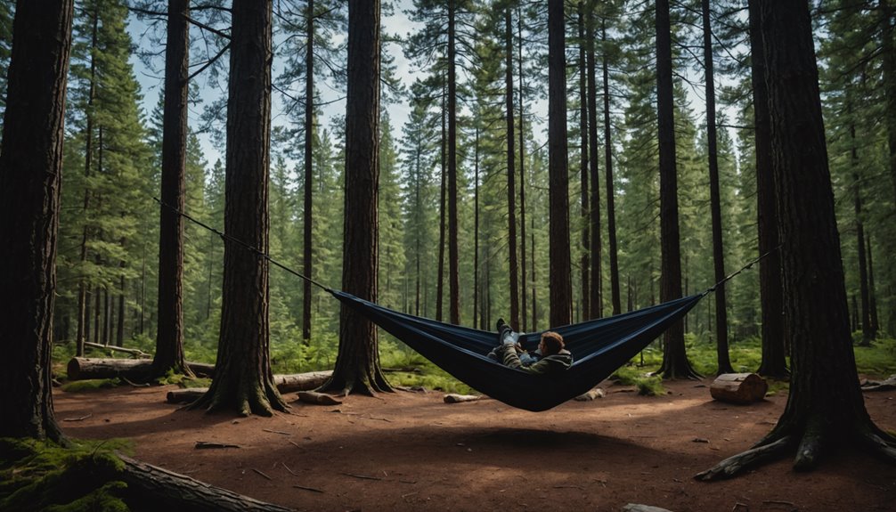 hammock camping offers freedom