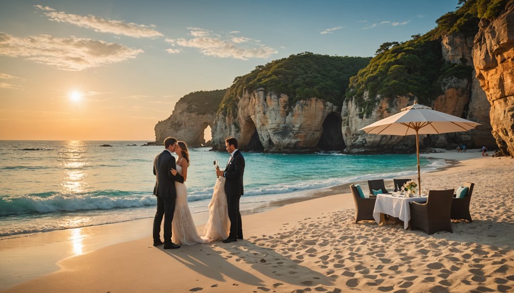 indulgent romantic beach experiences