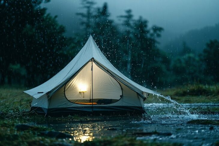 Is It Safe to Sleep in a Tent During Heavy Rain?